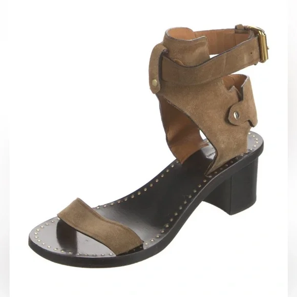 Isabel Marant Jarryn suede ankle strap sandals US7 FR38 - Picture 2 of 5
